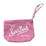 Saint Barth Pochette Tinta Unita con Stampa per Bambina 00142L ROSA SAINT BARTH 