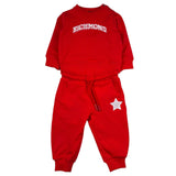 John Richmond Completo 2 Pezzi Felpa-Pantalone Tinta Unita per Neonato RIP26136CF ROSSO JOHN RICHMOND 