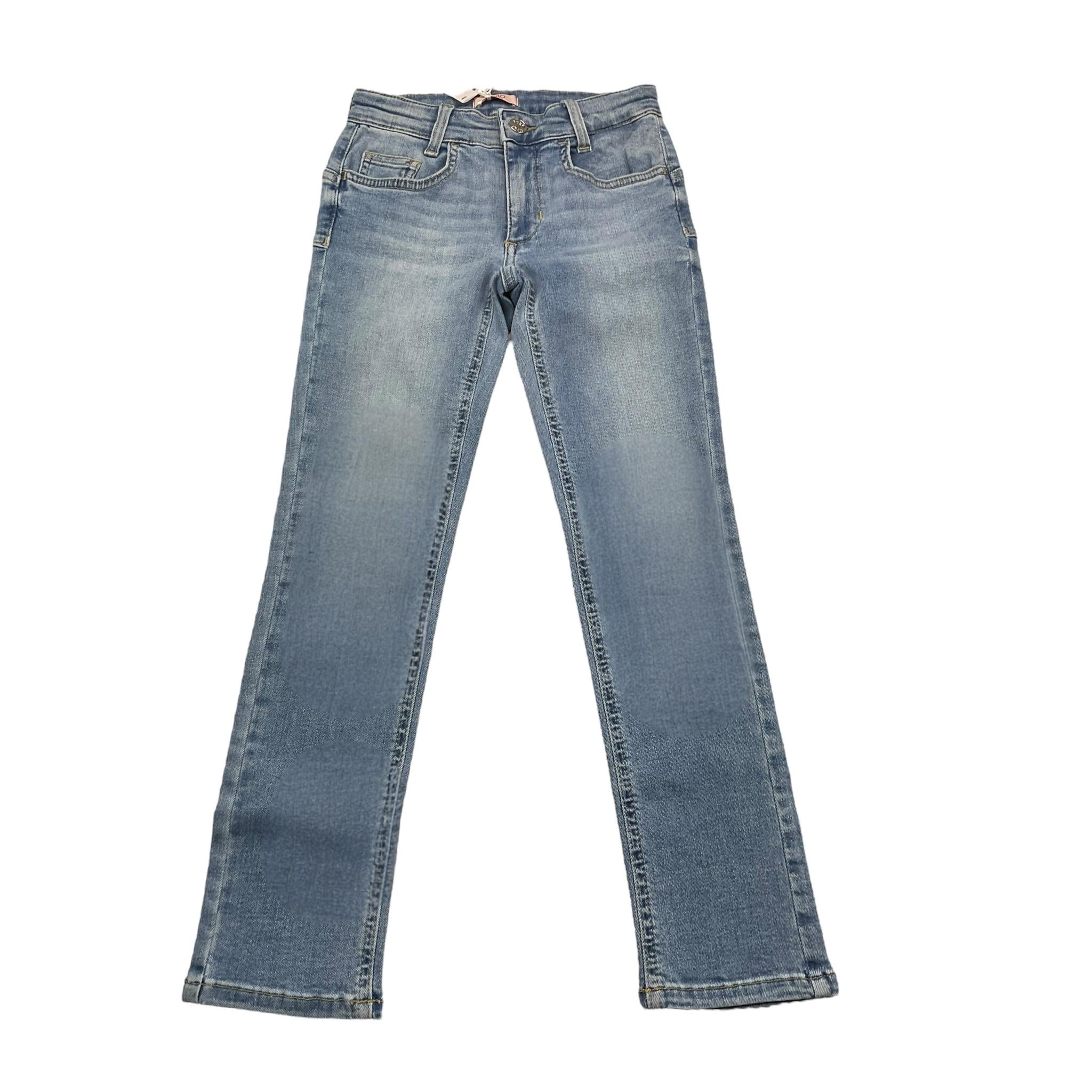 LIU JO jeans tinta unita con girovita regolabile Azzurro per Bambina GF4118 AZZURRO LIU JO 