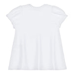 Moschino Abito Mezza Manica Tinta Unita con Stampa per Bambina MDV0CN BIANCO MOSCHINO 