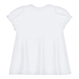 Moschino Abito Mezza Manica Tinta Unita con Stampa per Bambina MDV0CN BIANCO MOSCHINO 