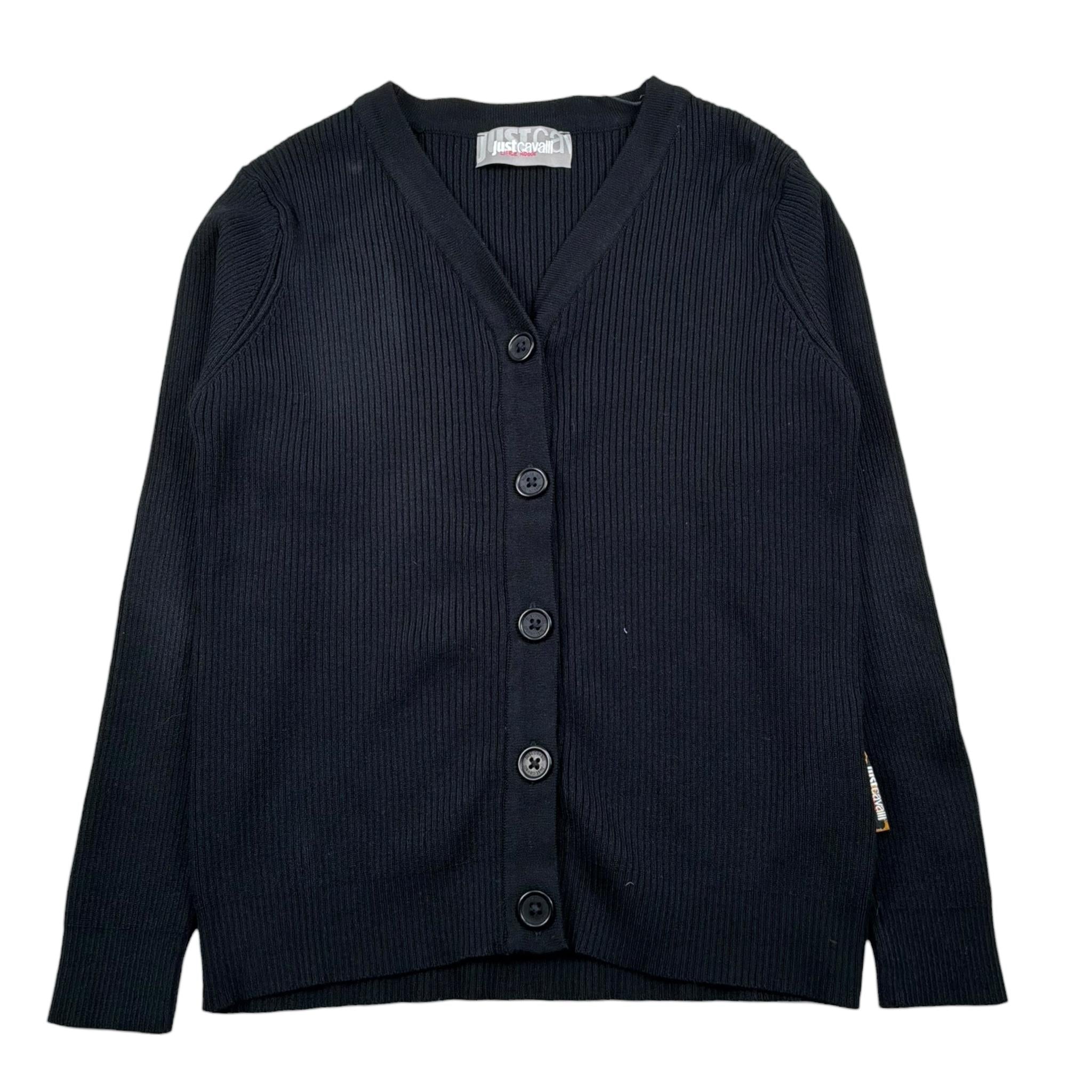 Just Cavalli Cardigan Tinta Unita per Bambino JGP26156CD NERO JUST CAVALLI 