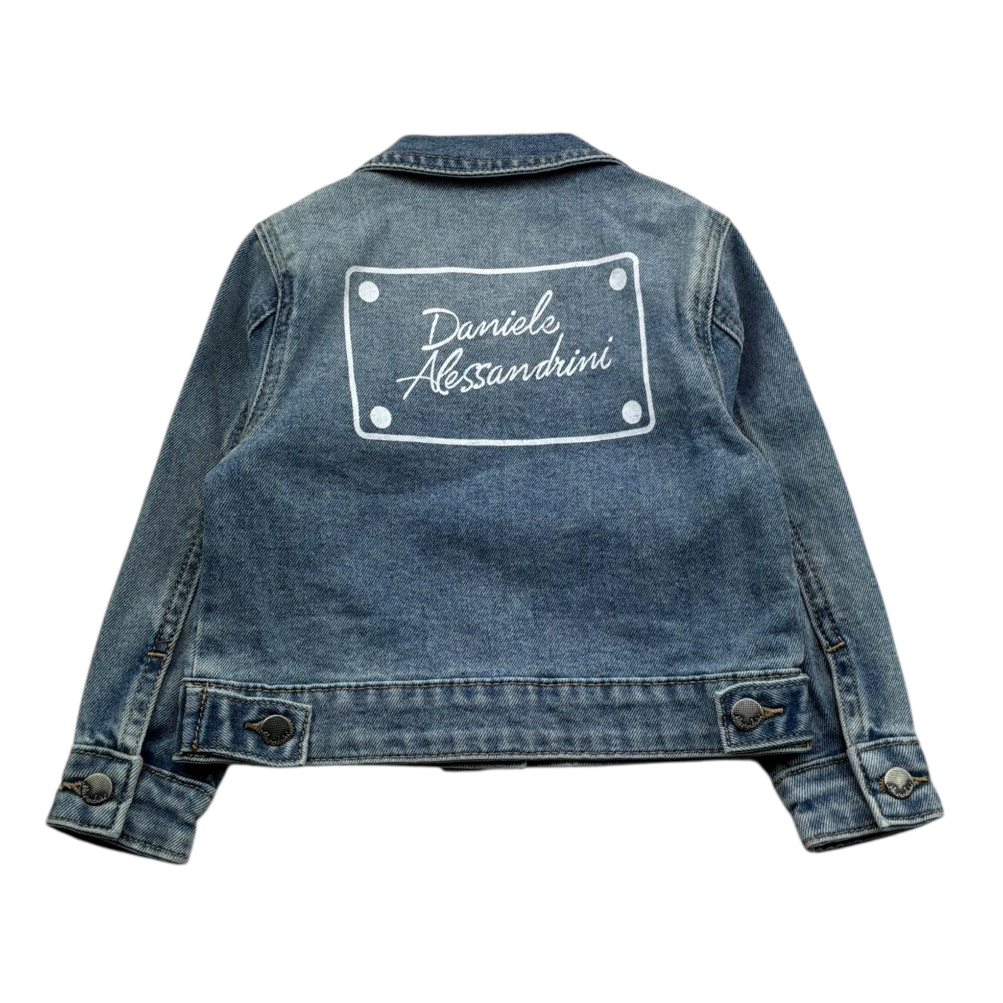 Daniele Alessandrini Giubbino In Denim Tinta Unita per Neonato 1295OD00172 AZZURRO DANIELE ALESSANDRINI 