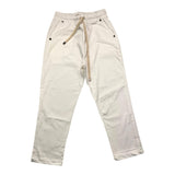 Chiodi Milano Pantalone Tinta Unita Con Elastico In Vita Bianco Per Bambino