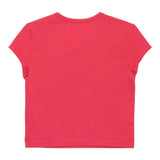 Diesel T-Shirt Girocollo Tinta Unita con Logo per Bambina J01830X FUXIA DIESEL 
