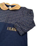 Alviero Martini Tutina Manica Lunga tinta unita Blu per Neonata 295R1623 BLU ALVIERO MARTINI 