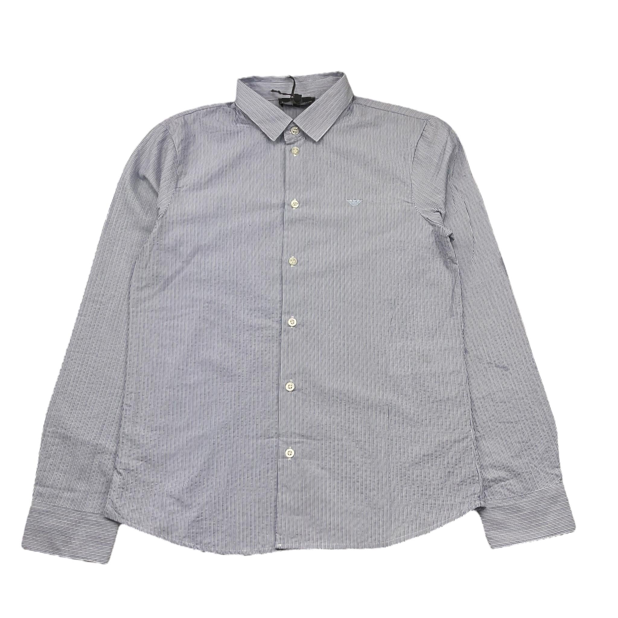 Emporio Armani Camicia Manica Lunga Tinta Unita per Bambino 3R4C09 AZZURRO EMPORIO ARMANI 