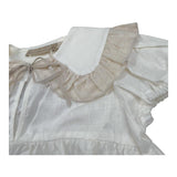 La Stupenderia Camicia Mezza Manica Tinta Unita con Colletto per Bambina TJCM72X PANNA LA STUPENDERIA 