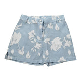 M+E' Short Tinta Unita con Stampa E Elastico In Vita per Bambina UE1805 AZZURRO M+E' 