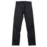Burberry Leggins Tinta Unita con Trasparenza Nero per Bambina