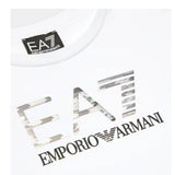 EMPORIO ARMANI shirt girocollo tinta unita con stampa Bianco per Bambino 6RBT54 BIANCO EMPORIO ARMANI 