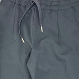 Cesare Paciotti Pantalone Tinta Unita con Elastico In Vita Nero per Bambino