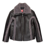 DIESEL giubbino tinta unita con pelliccia in ecopelle Marrone per Bambino J02071 MARRONE DIESEL 