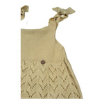 Wedoble Abito Giromanica Tinta Unita con Ricami per Neonata V2507304A GIALLO WEDOBLE 