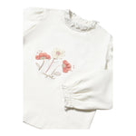 MAYORAL shirt girocollo tinta unita con stampa in contrasto Bianco per Bambina 2045 BIANCO MAYORAL 