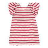 Monnalisa Abito Mezza Manica Fantasia A Righe per Bambina 177903 FUXIA MONNALISA 
