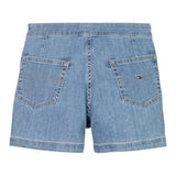 Tommy Hilfiger Short In Denim Tinta Unita con Girovita Regolabile per Bambina KG0KG08451 AZZURRO TOMMY HILFIGER 