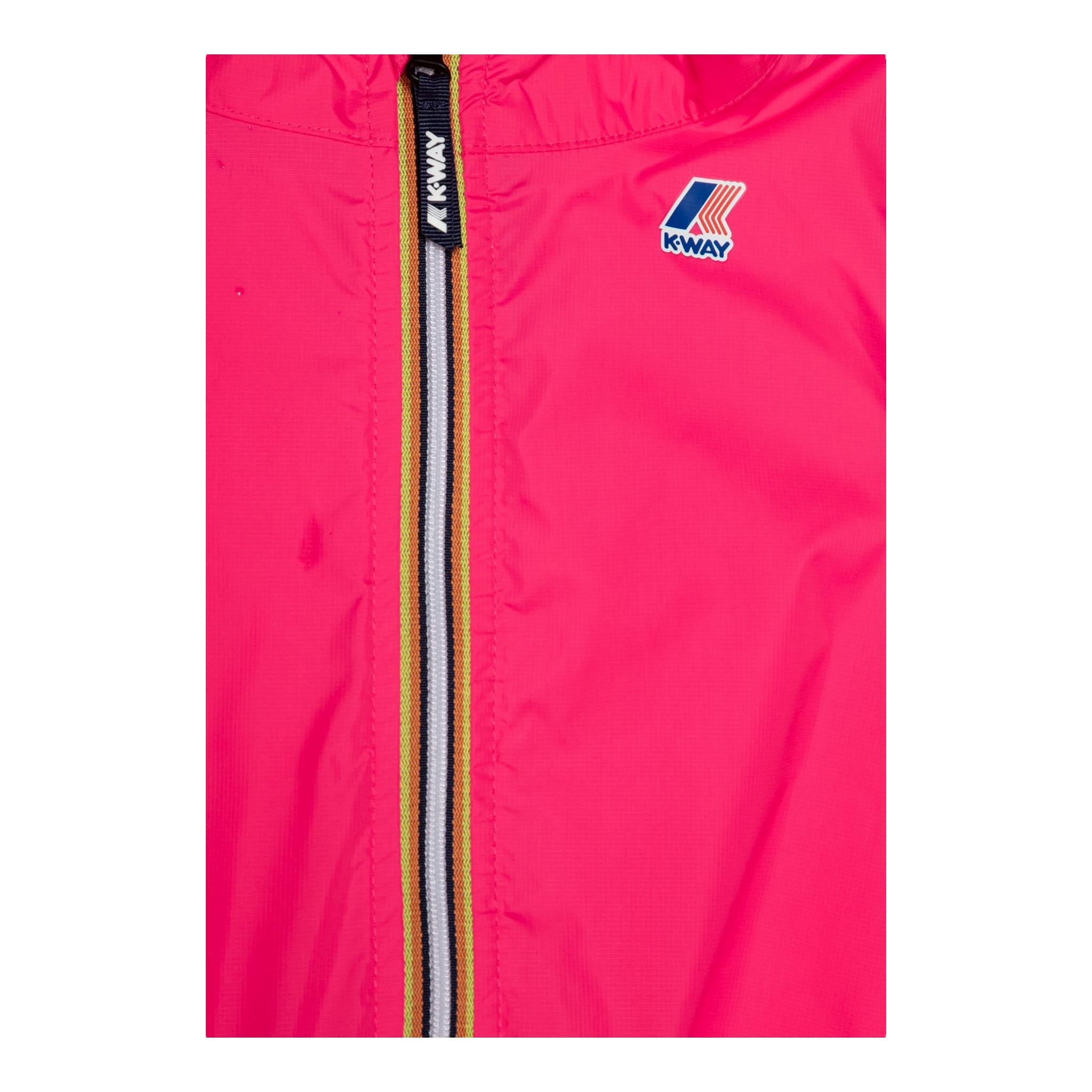 K-Way Giubbino Tinta Unita con Cappuccio per Bambina K61336WWWX FUXIA K-WAY 