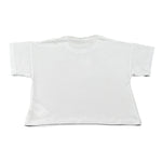 Shopart T-Shirt Girocollo Tinta Unita con Stampa per Bambina SAJKS000425 BIANCO SHOPART 
