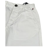 Tommy Hilfiger Pantalone tinta unita con Girovita Regolabile Bianco per Bambino KB0KB008946 BIANCO TOMMY HILFIGER 