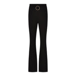 HATE LOVE pantalone modello a zampa tinta unita Nero per Bambina OJPT00487 NERO HATE LOVE 