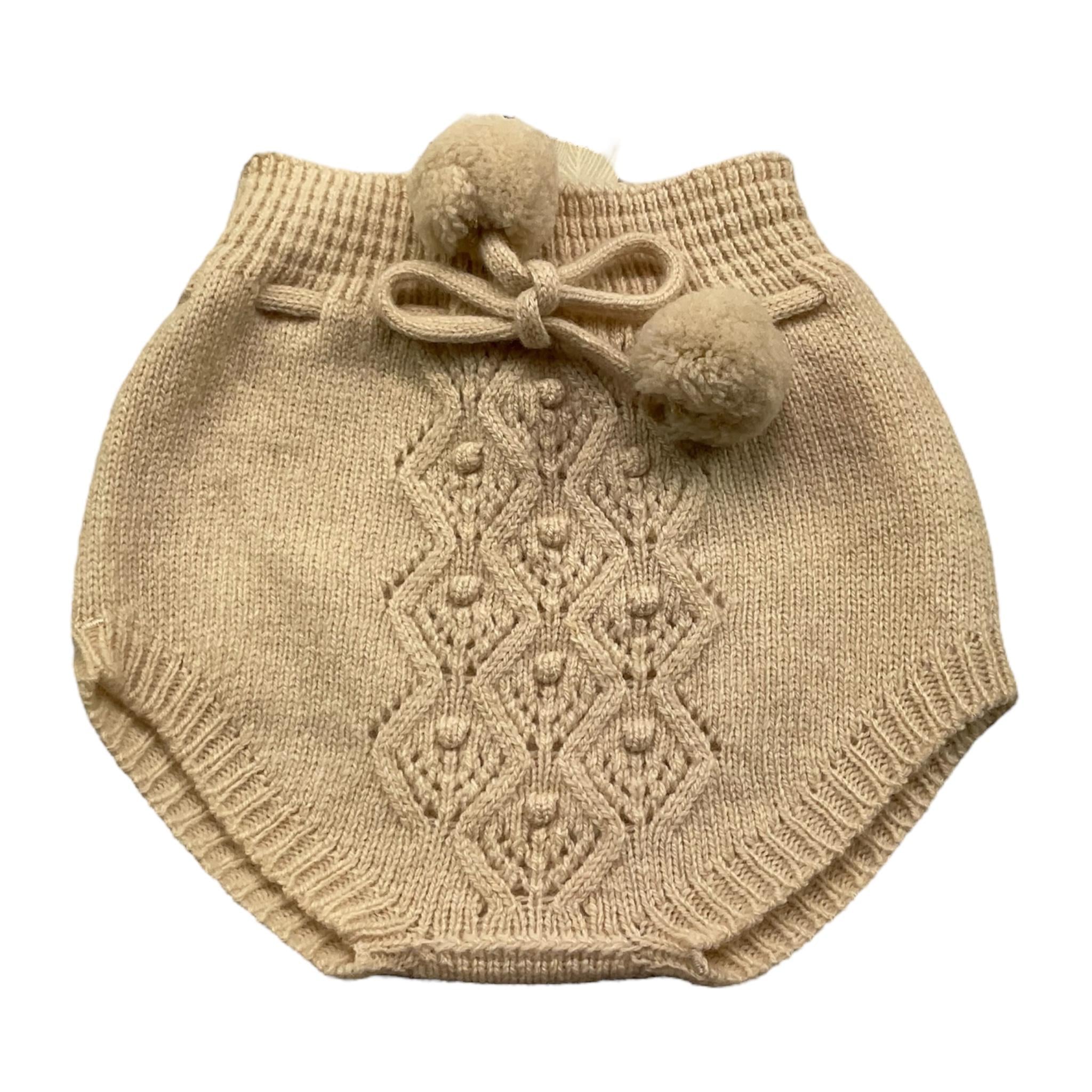 WEDOBLE culotte tinta unita con ricami Beige per Neonata I2410331 BEIGE WEDOBLE 