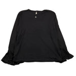 IMPERIAL KIDS shirt tinta unita con rouches Nero per Bambina FJ63230G68 NERO IMPERIAL KIDS 