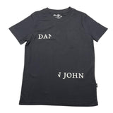 Dan John T-Shirt Girocollo Tinta Unita Con Logo Nero Per Bambino