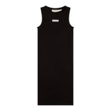 Calvin Klein Abito Tinta Unita Giromanica con Logo per Bambina IG0IG02906XX NERO CALVIN KLEIN 