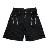 Do Not Conform Bermuda In Denim Tinta Unita con Girovita Regolabile per Bambino TAN007 NERO DO NOT CONFORM 