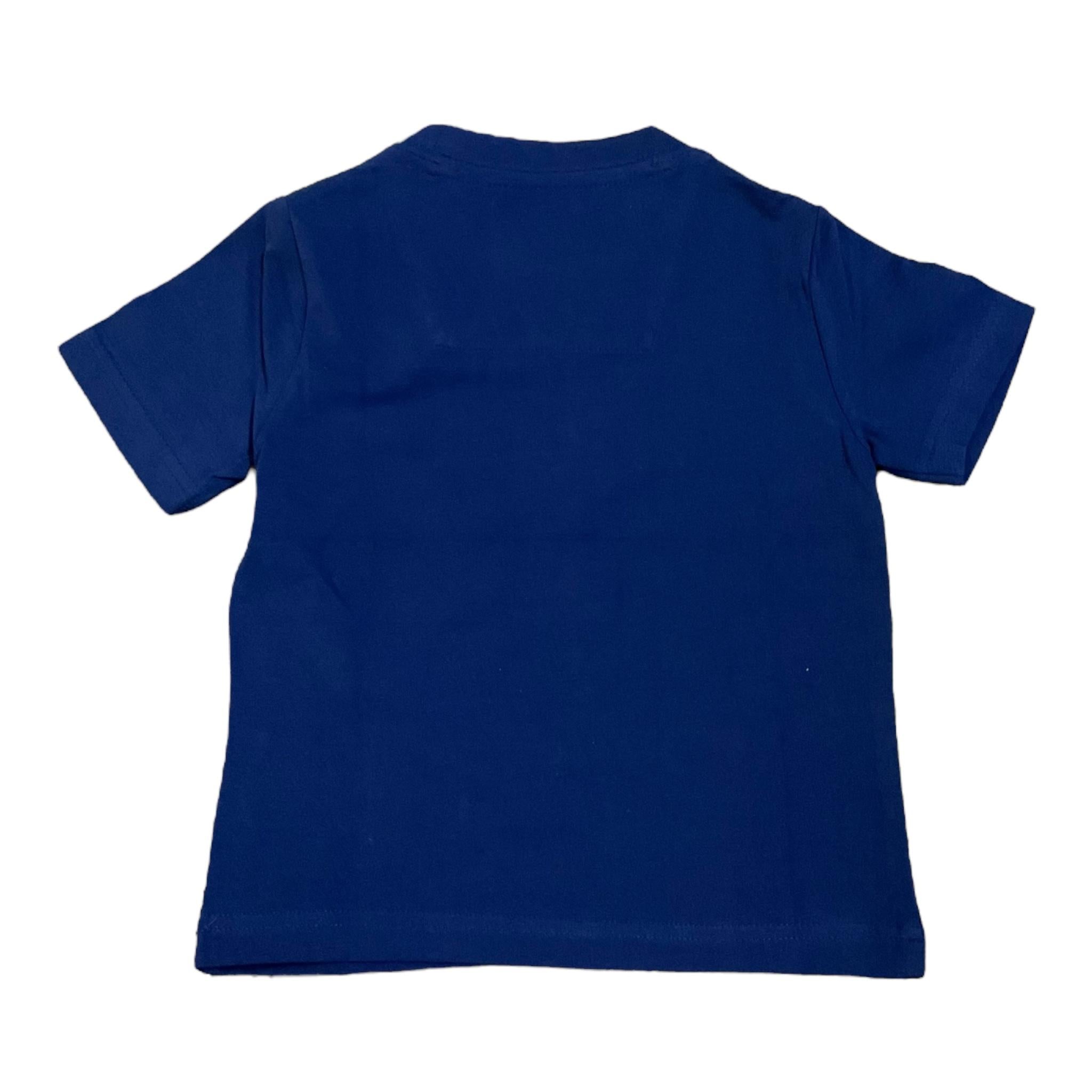 Aeronautica Militare T-Shirt Girocollo Tinta Unita con Stampa per Bambino 251TS0040A BLU AERONAUTICA MILITARE 