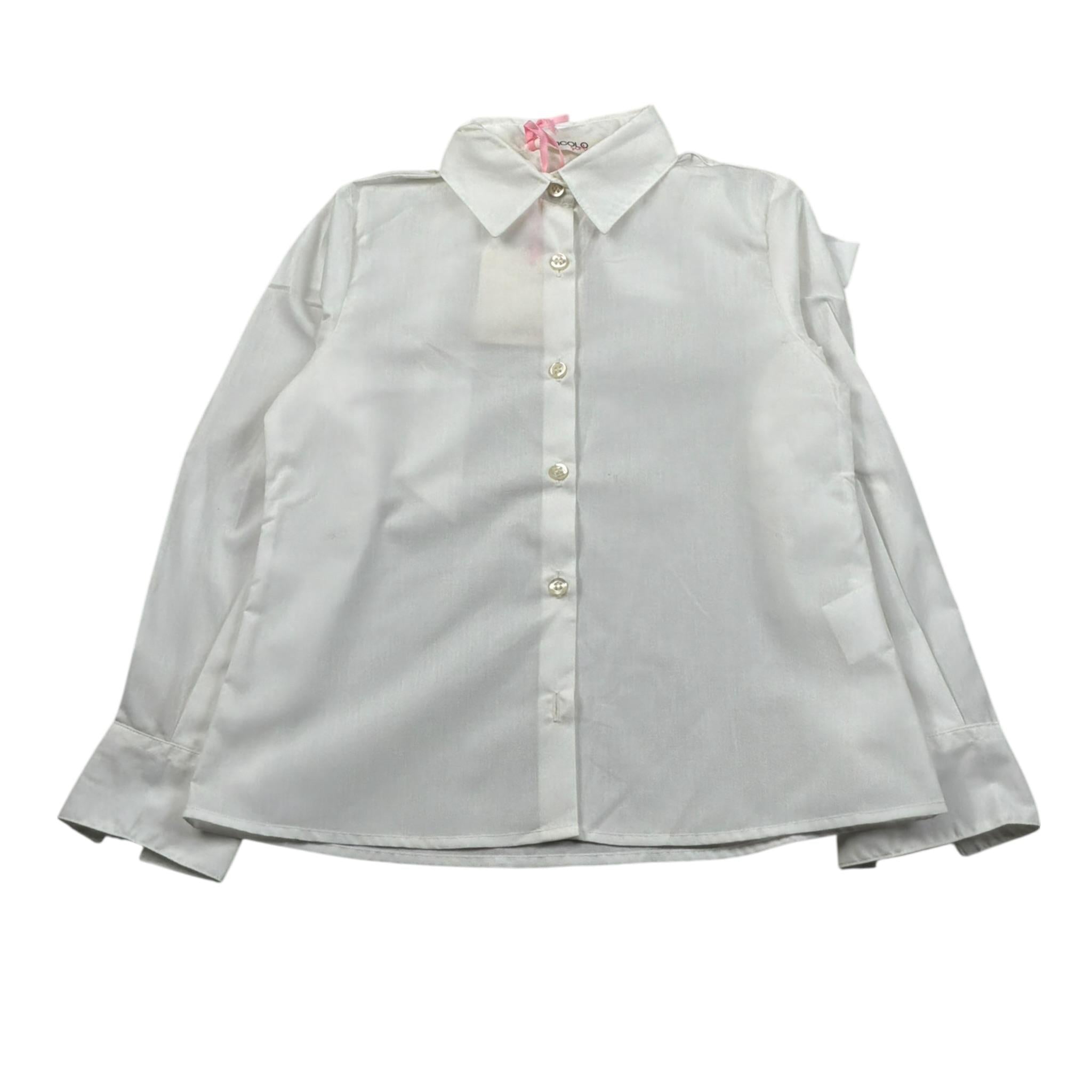 Vicolo Camicia Manica Lunga tinta unita Bianco per Bambina 3141C1193 BIANCO VICOLO 