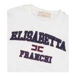 ELISABETTA FRANCHI t-shirt girocollo tinta unita cn stampa in contrasto Bianco per Neonata EGTS087 BIANCO ELISABETTA FRANCHI 