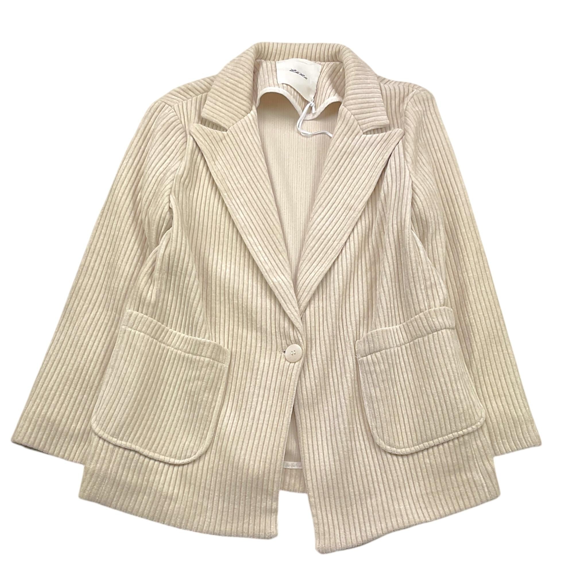 LU LU BY MISS GRANT giacca tinta unita in velluto a costine Beige per Bambina LL3083 BEIGE LU LU BY MISS GRANT 