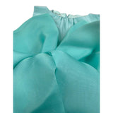 A' La Page Pagliaccetto Giromanica Tinta Unita con Fiocco per Neonata OCCHIO VERDE ACQUA A' LA PAGE 