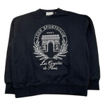 LES COYOTES DE PARIS felpa chiusa girocollo tinta unitacon logo Nero per Bambino 12221101 NERO LES COYOTES DE PARIS 