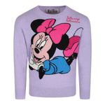 SAINT BARTH maglia girocollo tinta unita con stampa minnie Lilla per Bambina PRC000120 LILLA SAINT BARTH 