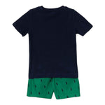 Ralph Lauren Completo 2 Pezzi Pigiama T-Shirt-Bermuda  per Bambino 9P0141 BLU RALPH LAUREN 