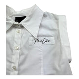 Marc Ellis Camicia Mezza Manica Tinta Unita con Logo per Bambina JMJSH01176X BIANCO MARC ELLIS 
