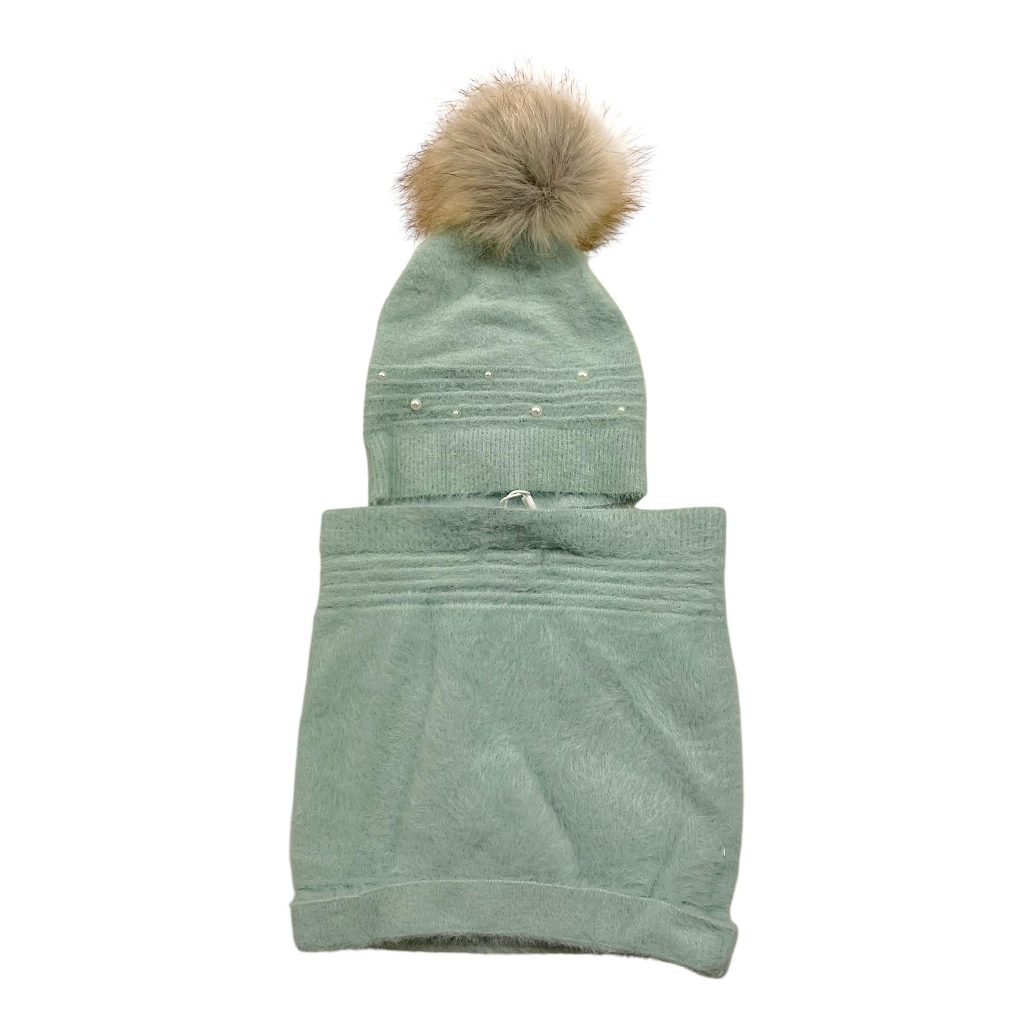 MAYORAL set cappello-scaldacollo tinta unita Verde per Bambina 10825 VERDE MAYORAL 