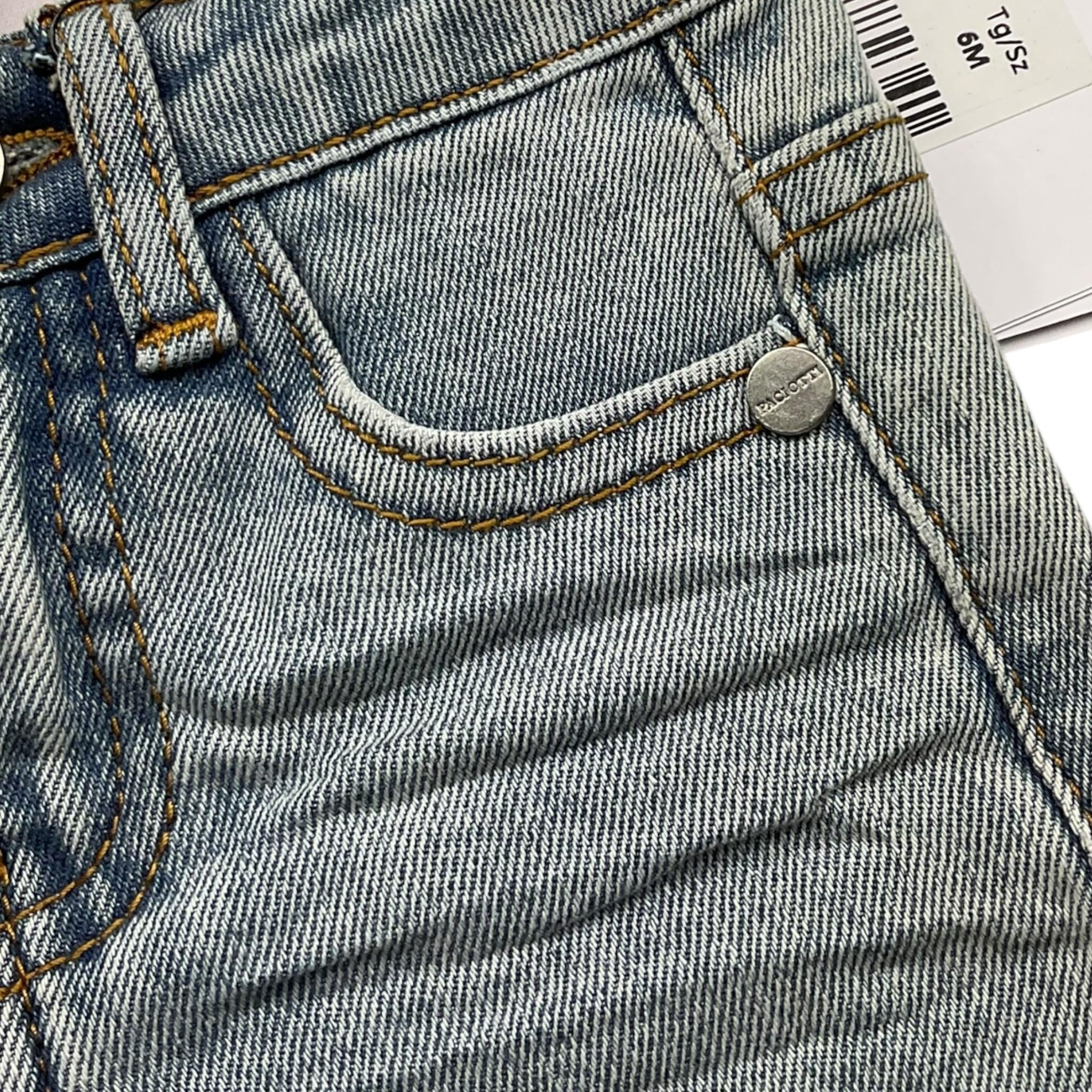 Cesare Paciotti Bermuda In Denim Tinta Unita per Neonato BMP5161B AZZURRO CESARE PACIOTTI 