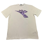 DIADORA t-shirt girocollo tinta unita con logo paillettat Bianco per Bambina F4DIJGTH072 BIANCO DIADORA 