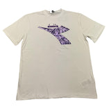 DIADORA t-shirt girocollo tinta unita con logo paillettat Bianco per Bambina F4DIJGTH072 BIANCO DIADORA 