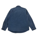 C.P. Company Camicia Tinta Unita Con Tasche E Zip Blu Per Bambino