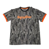 Refrigiwear T-Shirt Tinta Unita Girocollo Con Fantasia Grigio Per Bambino