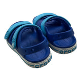Crocs Sandali In Gomma Tinta Unita Con Fasce In Contrasto Blu Per Neonato