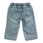 Moschino Jeans Tinta Unita con Elastico In Vita per Neonato MUP05T AZZURRO MOSCHINO 