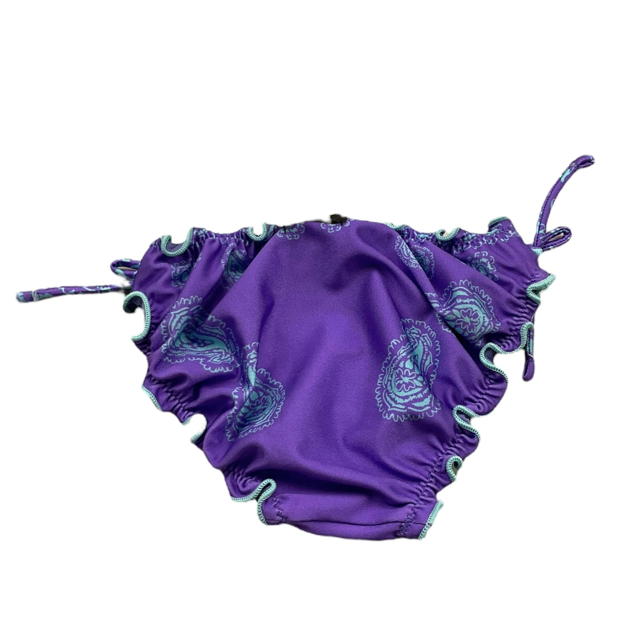 costume mutandina tinta unita FJ25B4A14BBX63N VIOLA F**K 