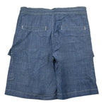 Trussardi Bermuda In Deim Tinta Unita per Bambino TBP25160BE BLU TRUSSARDI 