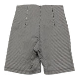 Gaelle Short Bicolore Con Fantasia A Righe E Finti Bottoni Bianco/Nero Per Bambina